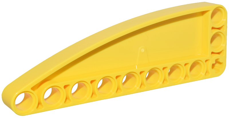 Technic, Liftarm, Modified L-Shape Quarter Ellipse Thick 3 x 9