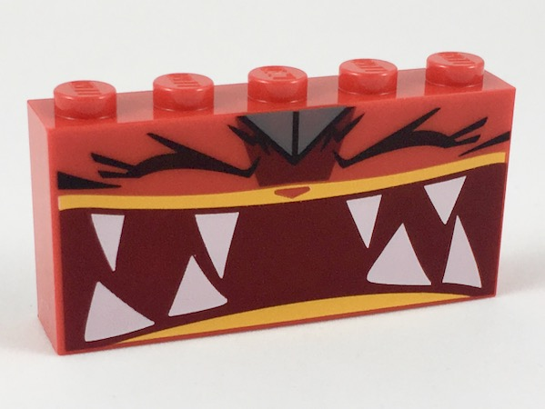 Brick 1 x 5 x 2 with Extremely Furious Ultrakatty Pattern