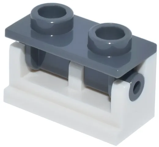 Hinge Brick 1 x 2 with Dark Bluish Gray Top Plate (3937 / 3938)
