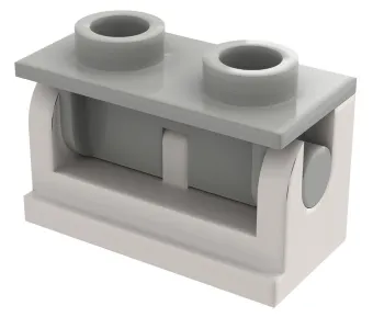 Hinge Brick 1 x 2 with Light Gray Top Plate (3937 / 3938)
