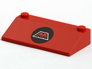 Slope 33 3 x 6 with Inner Walls with M:Tron Logo Pattern