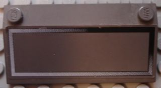 Slope 33 3 x 6 with Inner Walls with Silver and Black Rectangle Pattern (Sticker) - Set 10129