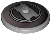 Dish 4 x 4 Inverted (Radar) with Solid Stud with SW AT-AT / AT-TE / AT-OT Pattern