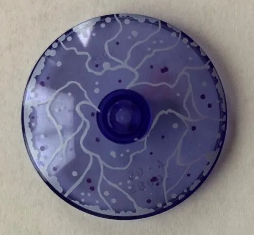 Dish 4 x 4 Inverted (Radar) with Solid Stud with White Force Field Pattern