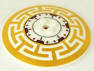 Dish 8 x 8 Inverted (Radar) with Machinery and Gold Geometric Pattern