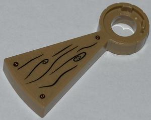 Stairs Spiral Step with Wood Grain, 2 Knots and 3 Screws Pattern (Sticker) - Set 79103