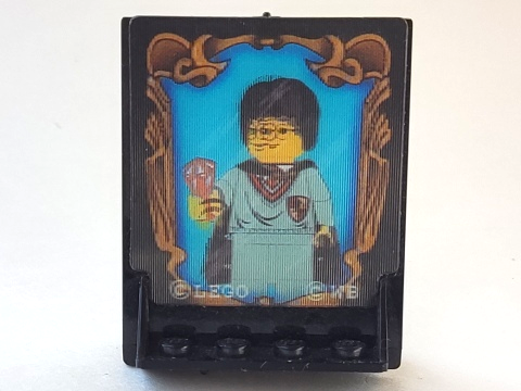 Door 2 x 5 x 5 Swivel, Bracket Base with HP Sorcerer's Stone Reflection Pattern (Sticker) - Set 4702