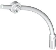 Bar Curved with Axle 1L and 1 x 1 Round Plate End