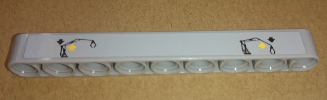 Technic, Liftarm Thick 1 x 9 with Crane Operating Instructions Pattern (Sticker) - Set 9397