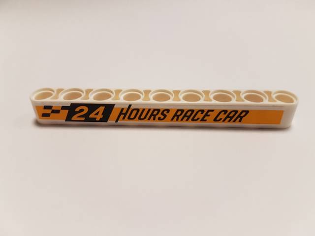 Technic, Liftarm Thick 1 x 9 with '24 HOURS RACE CAR' Pattern (Sticker) - Set 42039