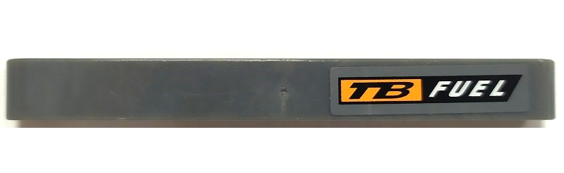 Technic, Liftarm Thick 1 x 9 with 'TB' and 'FUEL' Pattern Model Left Side (Sticker) - Set 8051