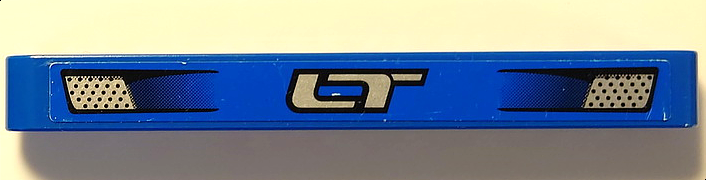 Technic, Liftarm Thick 1 x 9 with Silver 'LT' and 2 Small Vents Pattern (Sticker) - Set 8273