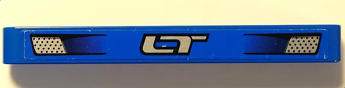 Technic, Liftarm Thick 1 x 9 with Silver 'LT' and 2 Small Vents Pattern (Sticker) - Set 8273