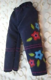 Scala, Clothes Female Pants with Magenta and Light Blue Flowers Pattern