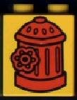 Duplo, Brick 1 x 2 x 2 with Fire Hydrant Pattern