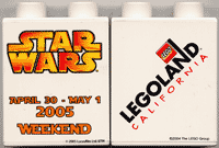 Duplo, Brick 1 x 2 x 2 with Star Wars Weekend 2005 Pattern