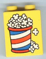 Duplo, Brick 1 x 2 x 2 with Popcorn Pattern