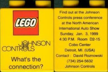 Duplo, Brick 1 x 2 x 2 with Johnson Controls Pattern