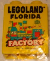 Duplo, Brick 1 x 2 x 2 with LEGOLAND Florida Factory Pattern