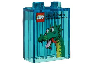 Duplo, Brick 1 x 2 x 2 with LEGO Store Master Builder Event Pattern