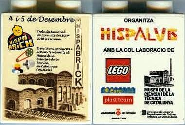 Duplo, Brick 1 x 2 x 2 with HISPABRICK 4 i 5 de Desembre (2010) and HISPALUG Pattern