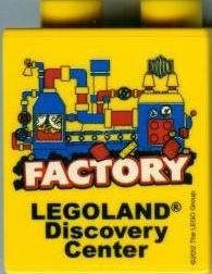 Duplo, Brick 1 x 2 x 2 with LEGOLAND Discovery Center Factory 2012 Pattern 2