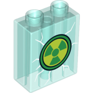 Duplo, Brick 1 x 2 x 2 with Radiation Pattern