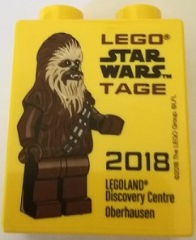 Duplo, Brick 1 x 2 x 2 with LEGO Star Wars Tage 2018 LEGOLAND Discovery Centre Oberhausen Pattern