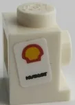 Brick, Modified 1 x 1 with Headlight with Shell Logo Pattern on Both Sides (Stickers) - Set 75879