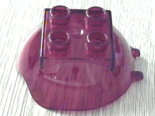 Duplo Ball Tube Cover with Hinge, 2 x 2 Studs, and Wavy Edge