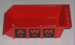 Vehicle, Tipper Bed 4 x 6 with 'AWM' Pattern on Both Sides (Stickers) - Set 8196