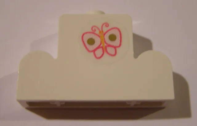 Brick, Modified 1 x 4 x 2 Center Stud Top with Butterfly Pattern (Sticker) - Set 7578