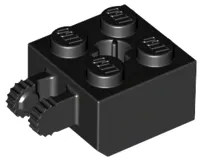 Hinge Brick 2 x 2 Locking with 2 Fingers Vertical and Axle Hole