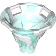 Tornado of Spinjitzu with Bar Handles on Top Edge with Molded White Spiral Pattern