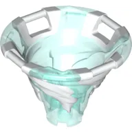 Tornado of Spinjitzu with Bar Handles on Top Edge with Molded White Spiral Pattern