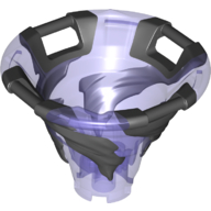 Tornado of Spinjitzu with Bar Handles on Top Edge with Molded Black Spiral Pattern