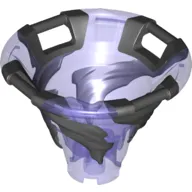 Tornado of Spinjitzu with Bar Handles on Top Edge with Molded Black Spiral Pattern