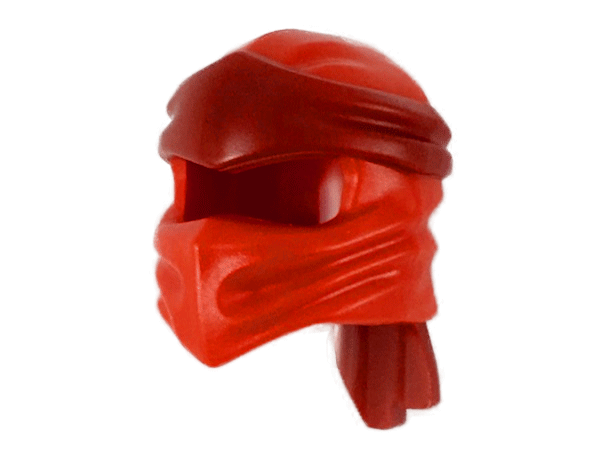 Minifigure, Headgear Ninjago Wrap Type 4 with Molded Dark Red Headband  Pattern