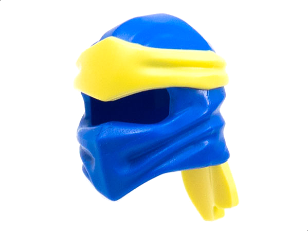Minifigure, Headgear Ninjago Wrap Type 4 with Molded Bright Light Yellow Headband  Pattern
