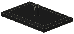 Train Bogie Plate (Tile, Modified 6 x 4 with 7mm Pin)