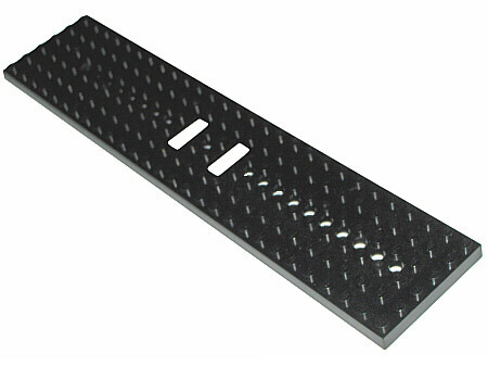 Train Base 6 x 28 with 10 Round Holes Each End