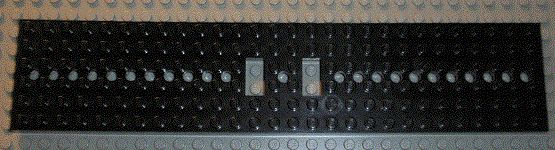 Train Base 6 x 28 with 11 Round Holes Each End