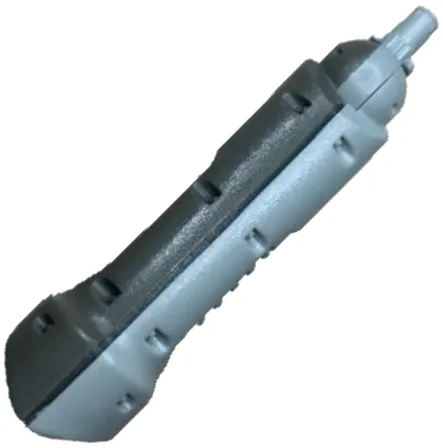 Galidor Limb Leg Jens, Top Section with Rotation Joint Socket and Pin and Dark Gray Left Side