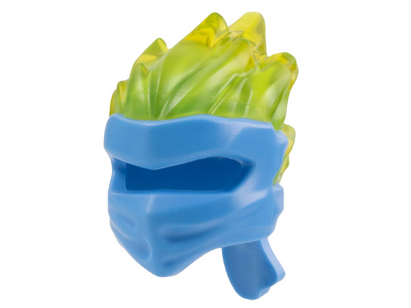 Minifigure, Headgear Ninjago Wrap Type 5 with Molded Trans-Yellow Flames Pattern