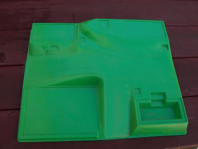 Baseplate, Raised 46 x 56 with Plate Indentations and Ramps, NO Studs