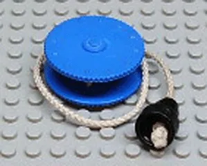 Duplo Winch Drum Narrow with White String and Black Stud Holder