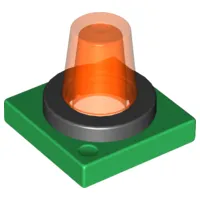Duplo Revolving-Style Safety Light Base with Trans-Neon Orange Light