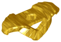 Minifigure Armor Shoulder Pads with Cobras Facing Over Shoulders and Stud on Back