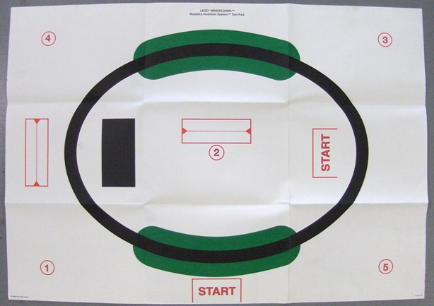 Paper Test Mat for Mindstorms Robotics Invention System 1.0