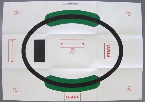 Paper Test Mat for Mindstorms Robotics Invention System 1.0